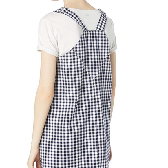 Volcom Georgia May Jagger Overall Dress Gingham S - Picture 2 of 9